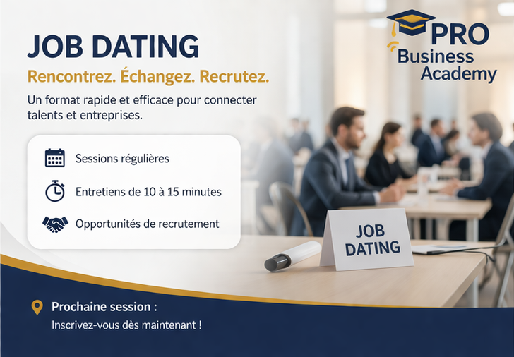 Job Dating PBA Formation